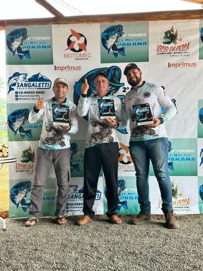 Os Biguá do Iguaçu são campeões da 2ª Pesca Esportiva em Porto Barreiro 