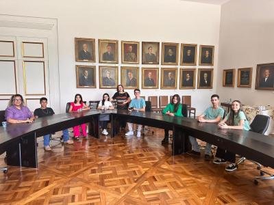 Vereadores do Parlamento Jovem do Núcleo de Laranjeiras visitam TRE-PR