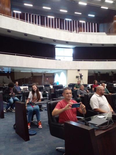 Vereadores do Parlamento Jovem do Núcleo de Laranjeiras visitam TRE-PR