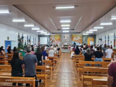 Padre João Rafael de Pitanga presidiu o 2º dia do Tríduo em louvor a Imaculada Conceição em Porto Barreiro