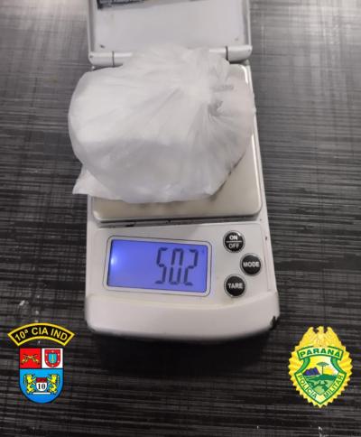 LS: PM apreende mais de meio quilo de cocaína e prende um traficante