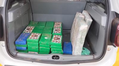 LS: Após comunicar falso roubo carreteiro é preso com quase 100kg de cocaína 