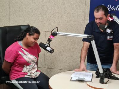 Etapa das visitas a Campo Aberto FM do Projeto Jovens Comunicadores foi concluída nesta segunda (29)