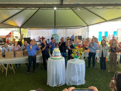 Celebração de Aniversário dos 34 anos em Virmond teve o Corte do Bolo e Parabéns