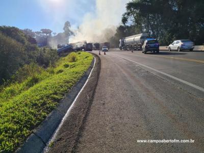 Dois motoristas perdem a vida em grave acidente na BR 277 em Cantagalo