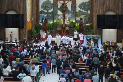 3º dia da Novena em Louvor a Padroeira Sant´Ana teve benção especial para viúvos e idosos