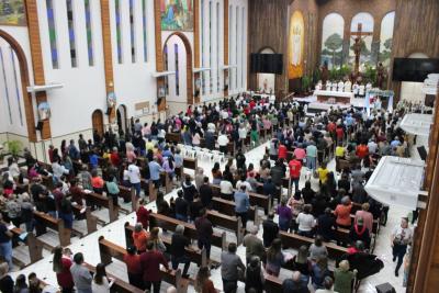 3º dia da Novena em Louvor a Padroeira Sant´Ana teve benção especial para viúvos e idosos