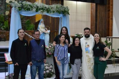 4º dia da Novena da Padroeira Sant´Ana foi presidida pelo Padre Adriano Toczeck