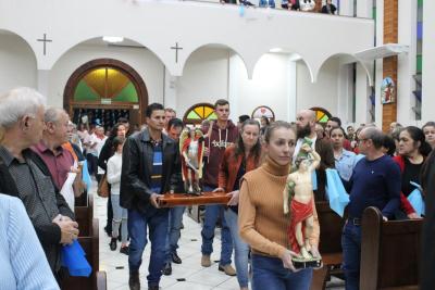 4º dia da Novena da Padroeira Sant´Ana foi presidida pelo Padre Adriano Toczeck