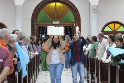 4º dia da Novena da Padroeira Sant´Ana foi presidida pelo Padre Adriano Toczeck