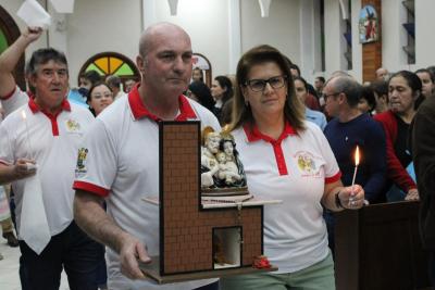 4º dia da Novena da Padroeira Sant´Ana foi presidida pelo Padre Adriano Toczeck