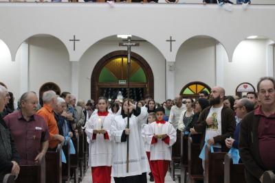 4º dia da Novena da Padroeira Sant´Ana foi presidida pelo Padre Adriano Toczeck