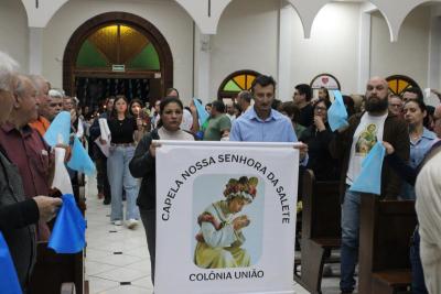 4º dia da Novena da Padroeira Sant´Ana foi presidida pelo Padre Adriano Toczeck