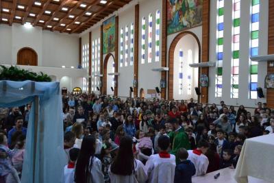 Chegada da Cavalgada com Santa Missa foi o ponto alto da programação deste domingo da Festa de Sant´Ana