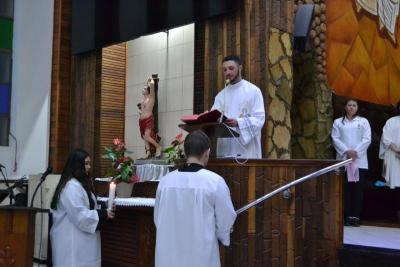 Novena da Padroeira Sant´Ana teve benção das famílias no 6º dia