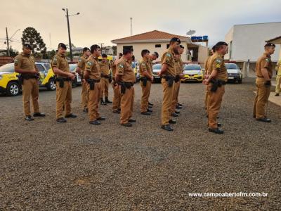 10ª CIA Independente da Polícia Militar realiza cerimônia em comemoração aos 170 da Policia Militar do Paraná.