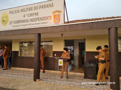 10ª CIA Independente da Polícia Militar realiza cerimônia em comemoração aos 170 da Policia Militar do Paraná.