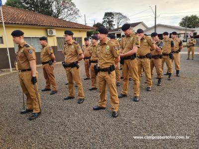 10ª CIA Independente da Polícia Militar realiza cerimônia em comemoração aos 170 da Policia Militar do Paraná.