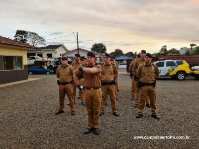 10ª CIA Independente da Polícia Militar realiza cerimônia em comemoração aos 170 da Policia Militar do Paraná.