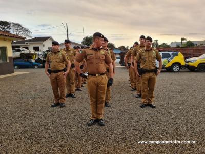 10ª CIA Independente da Polícia Militar realiza cerimônia em comemoração aos 170 da Policia Militar do Paraná.