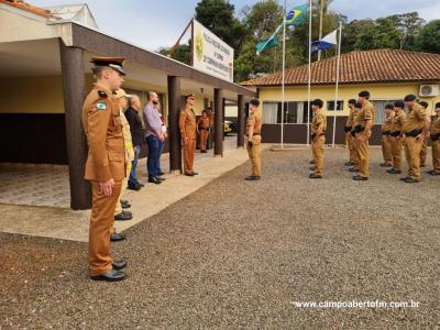 10ª CIA Independente da Polícia Militar realiza cerimônia em comemoração aos 170 da Policia Militar do Paraná.