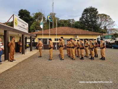 10ª CIA Independente da Polícia Militar realiza cerimônia em comemoração aos 170 da Policia Militar do Paraná.