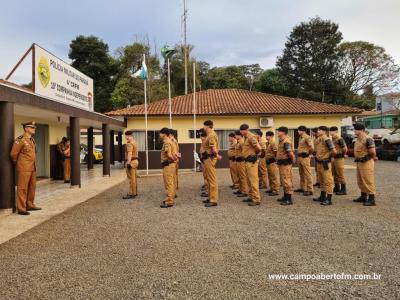 10ª CIA Independente da Polícia Militar realiza cerimônia em comemoração aos 170 da Policia Militar do Paraná.