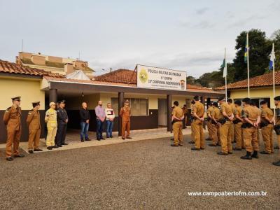 10ª CIA Independente da Polícia Militar realiza cerimônia em comemoração aos 170 da Policia Militar do Paraná.