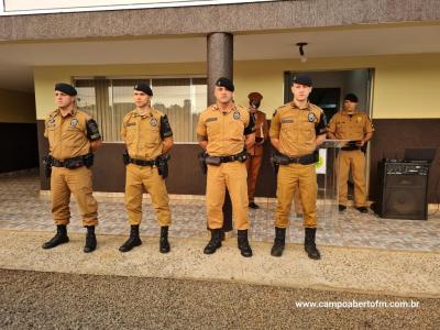 10ª CIA Independente da Polícia Militar realiza cerimônia em comemoração aos 170 da Policia Militar do Paraná.