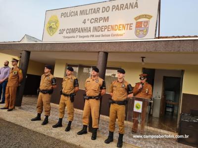 10ª CIA Independente da Polícia Militar realiza cerimônia em comemoração aos 170 da Policia Militar do Paraná.