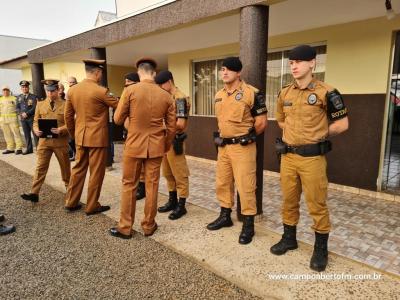 10ª CIA Independente da Polícia Militar realiza cerimônia em comemoração aos 170 da Policia Militar do Paraná.