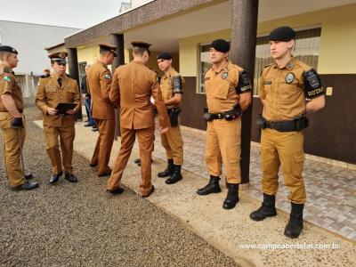 10ª CIA Independente da Polícia Militar realiza cerimônia em comemoração aos 170 da Policia Militar do Paraná.