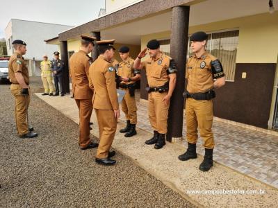 10ª CIA Independente da Polícia Militar realiza cerimônia em comemoração aos 170 da Policia Militar do Paraná.