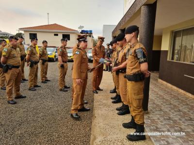 10ª CIA Independente da Polícia Militar realiza cerimônia em comemoração aos 170 da Policia Militar do Paraná.