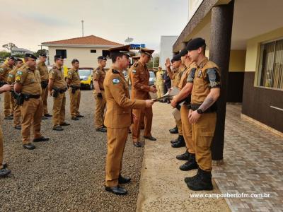 10ª CIA Independente da Polícia Militar realiza cerimônia em comemoração aos 170 da Policia Militar do Paraná.