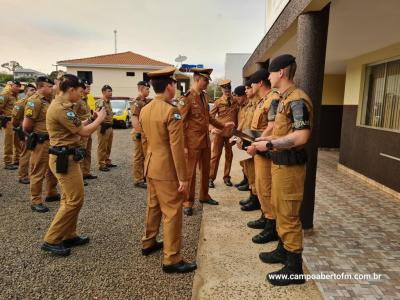 10ª CIA Independente da Polícia Militar realiza cerimônia em comemoração aos 170 da Policia Militar do Paraná.