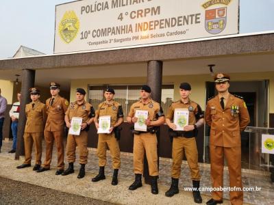 10ª CIA Independente da Polícia Militar realiza cerimônia em comemoração aos 170 da Policia Militar do Paraná.