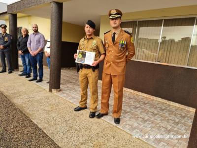 10ª CIA Independente da Polícia Militar realiza cerimônia em comemoração aos 170 da Policia Militar do Paraná.