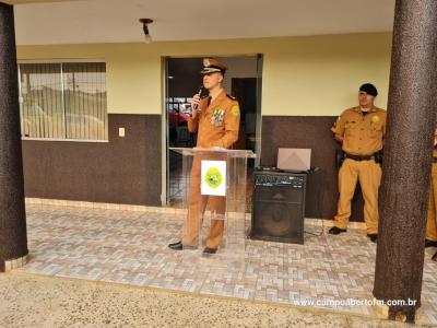 10ª CIA Independente da Polícia Militar realiza cerimônia em comemoração aos 170 da Policia Militar do Paraná.