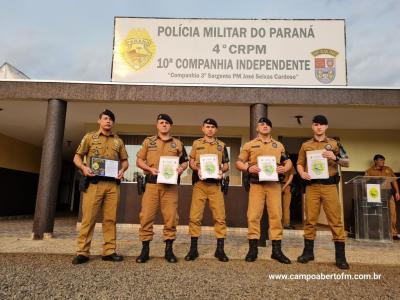 10ª CIA Independente da Polícia Militar realiza cerimônia em comemoração aos 170 da Policia Militar do Paraná.