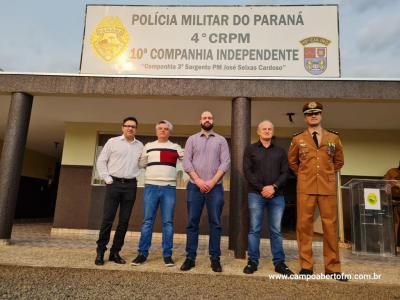 10ª CIA Independente da Polícia Militar realiza cerimônia em comemoração aos 170 da Policia Militar do Paraná.