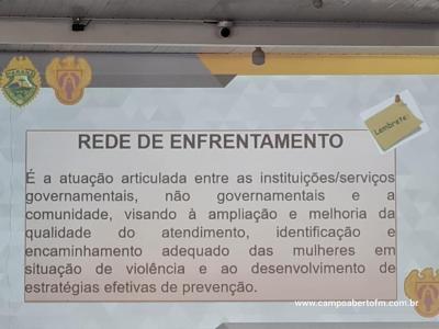 LS: Secretaria de Assistência Social em parceria com Cras e Polícia militar realizou palestra sobre o enfrentamento á violência contra as mulheres