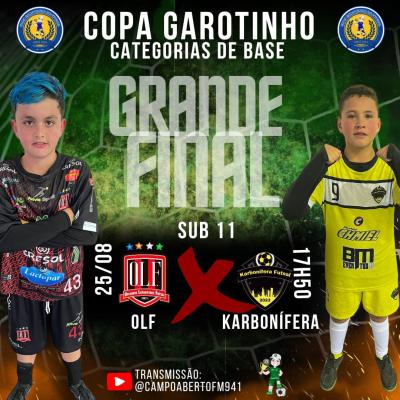 Neste sábado e domingo, 24 e 25/8, tem as finais da Copa Garotinho de Futsal Categorias de Base