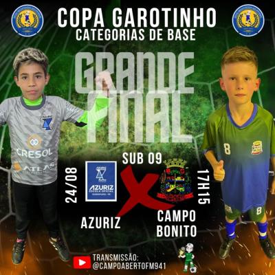 Neste sábado e domingo, 24 e 25/8, tem as finais da Copa Garotinho de Futsal Categorias de Base