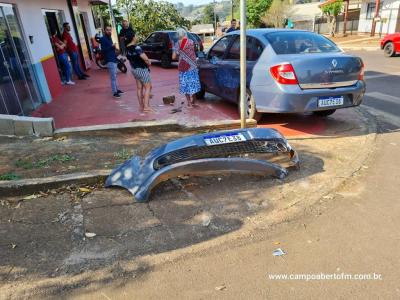 LS: Três veículos se envolvem em acidente no Bairro São Francisco