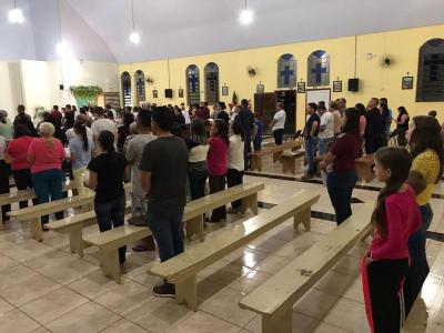 Missa com Novenas em louvor a São Miguel reuniu dezenas de Fiéis neste sábado (21)