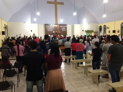 Missa com Novenas em louvor a São Miguel reuniu dezenas de Fiéis neste sábado (21)