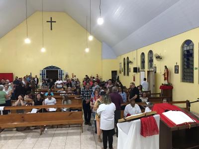 Missa com Novenas em louvor a São Miguel reuniu dezenas de Fiéis neste sábado (21)