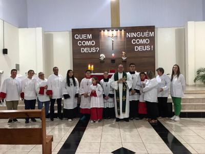 Missa com Novenas em louvor a São Miguel reuniu dezenas de Fiéis neste sábado (21)