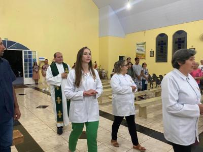 Missa com Novenas em louvor a São Miguel reuniu dezenas de Fiéis neste sábado (21)